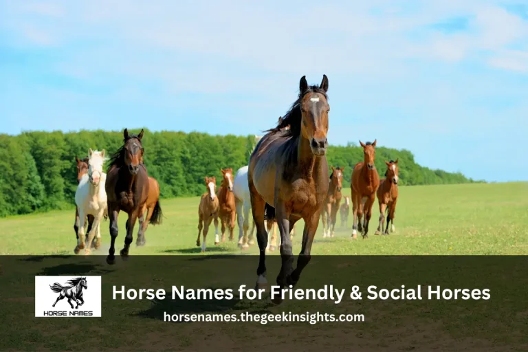 Horse Names for Friendly and Social Horses