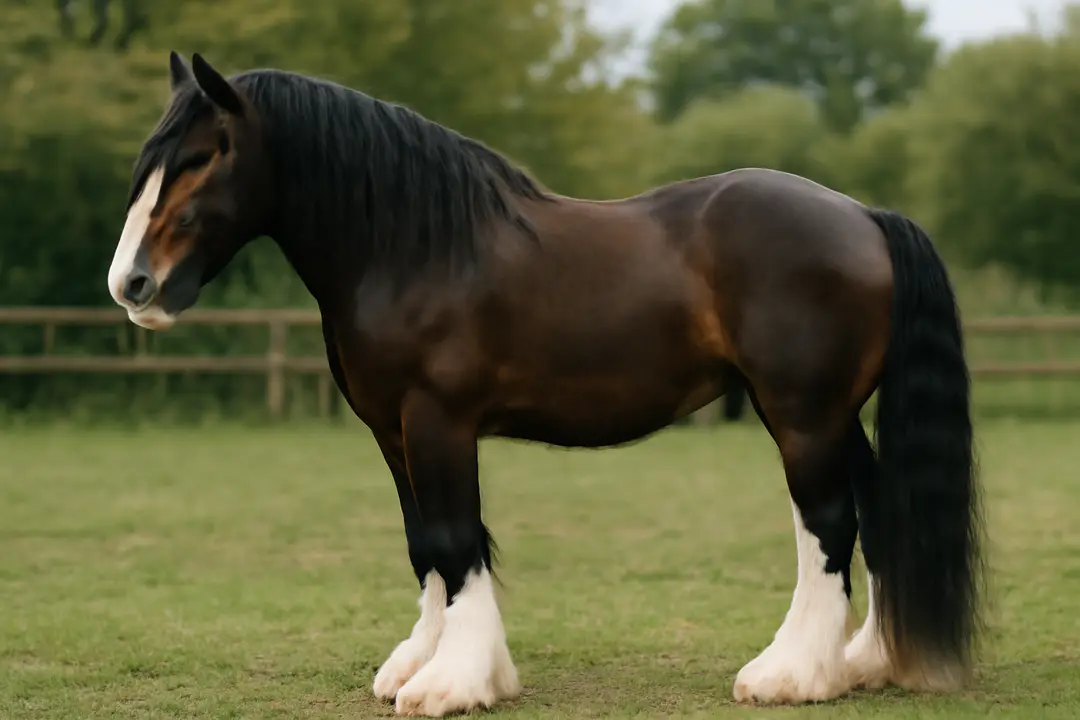 shire horse mane and tail