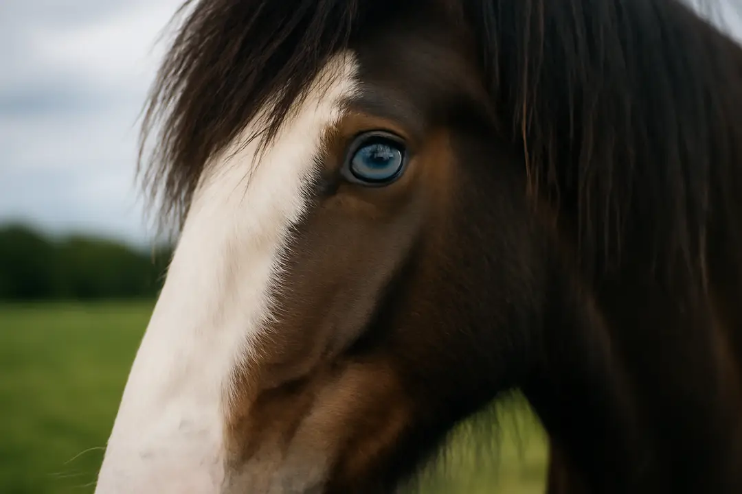 shire horse eye color