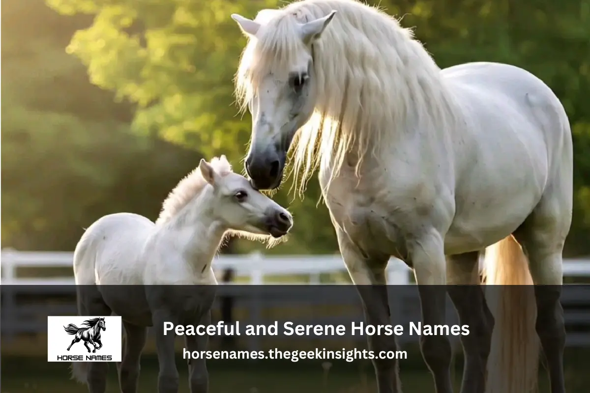 Peaceful and Serene Horse Names