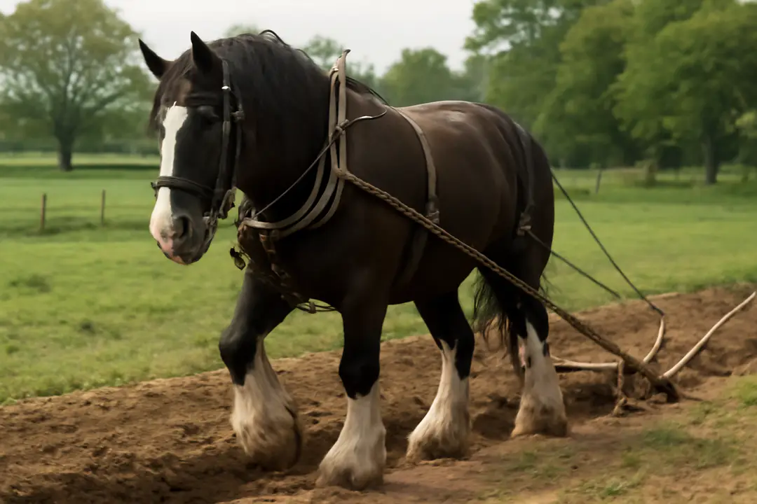shire horse for farm work