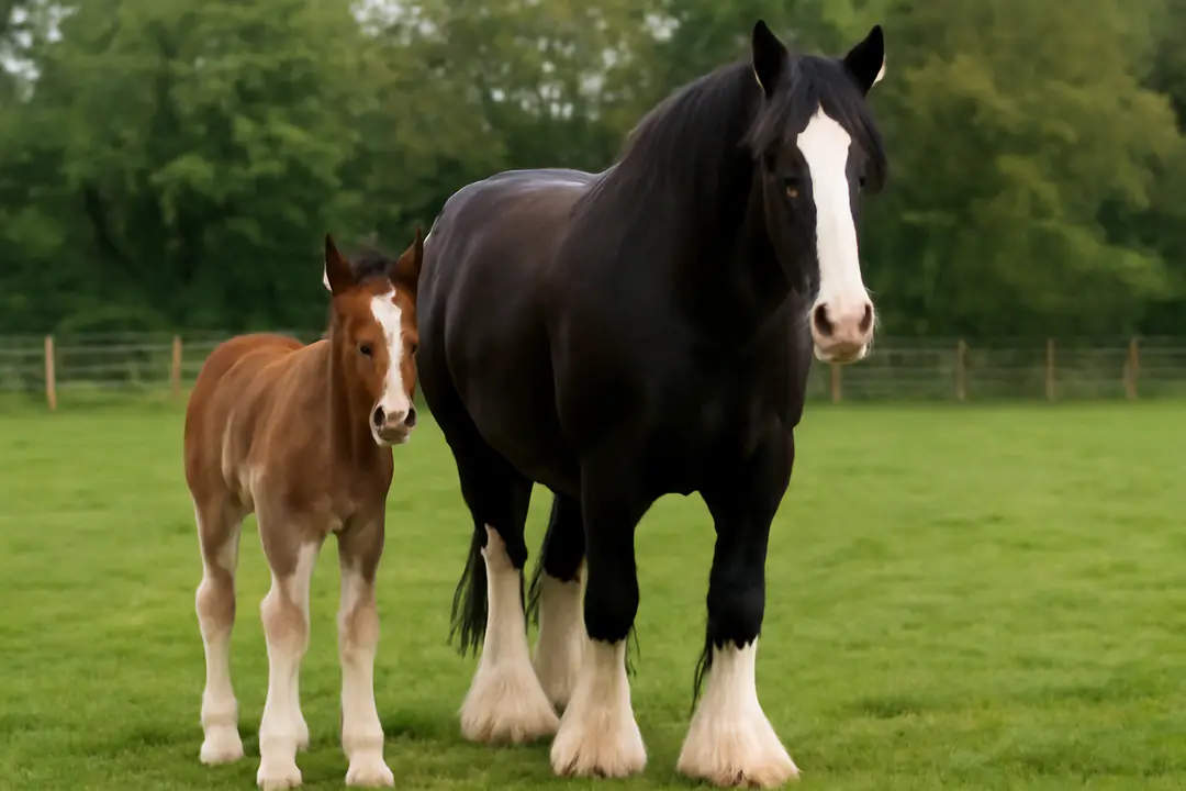 shire horse foal growth rate