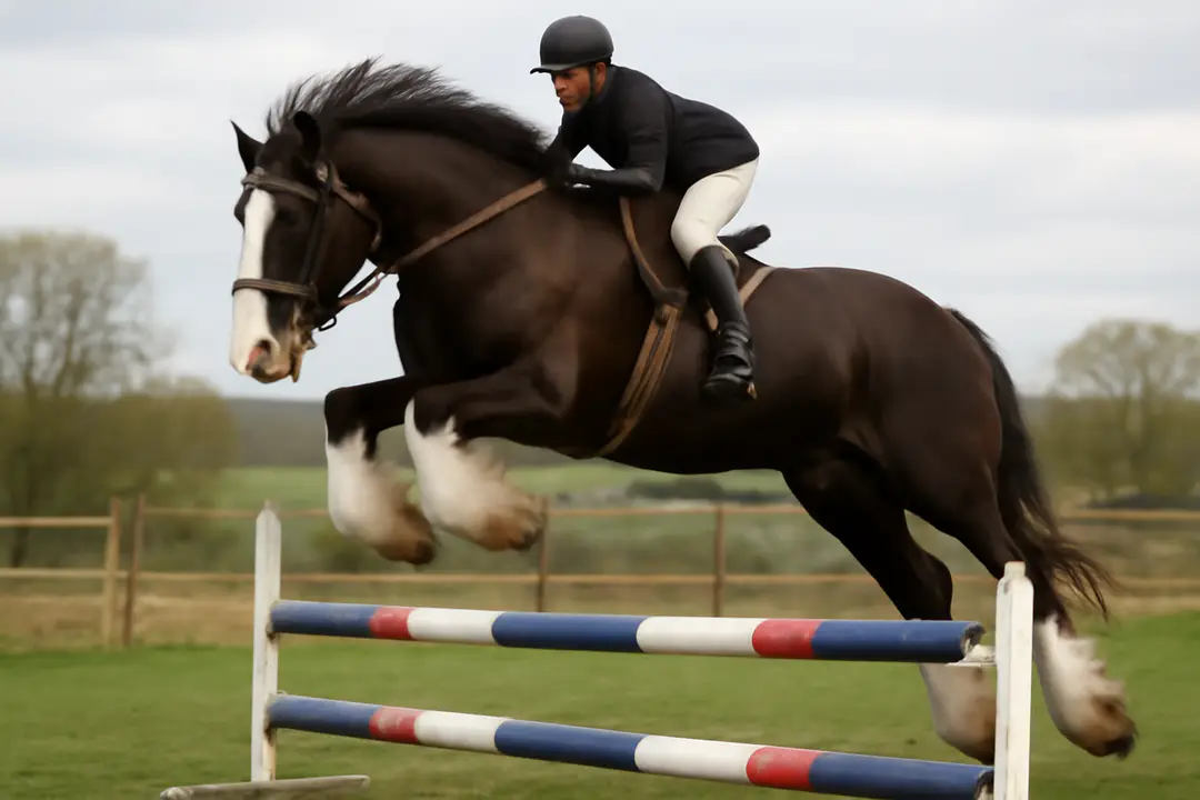 can shire horses jump