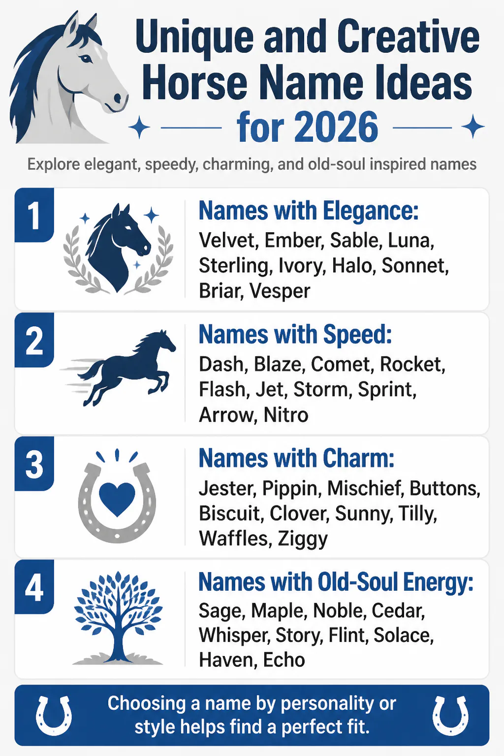 Unique and Creative Horse Name Ideas for 2026