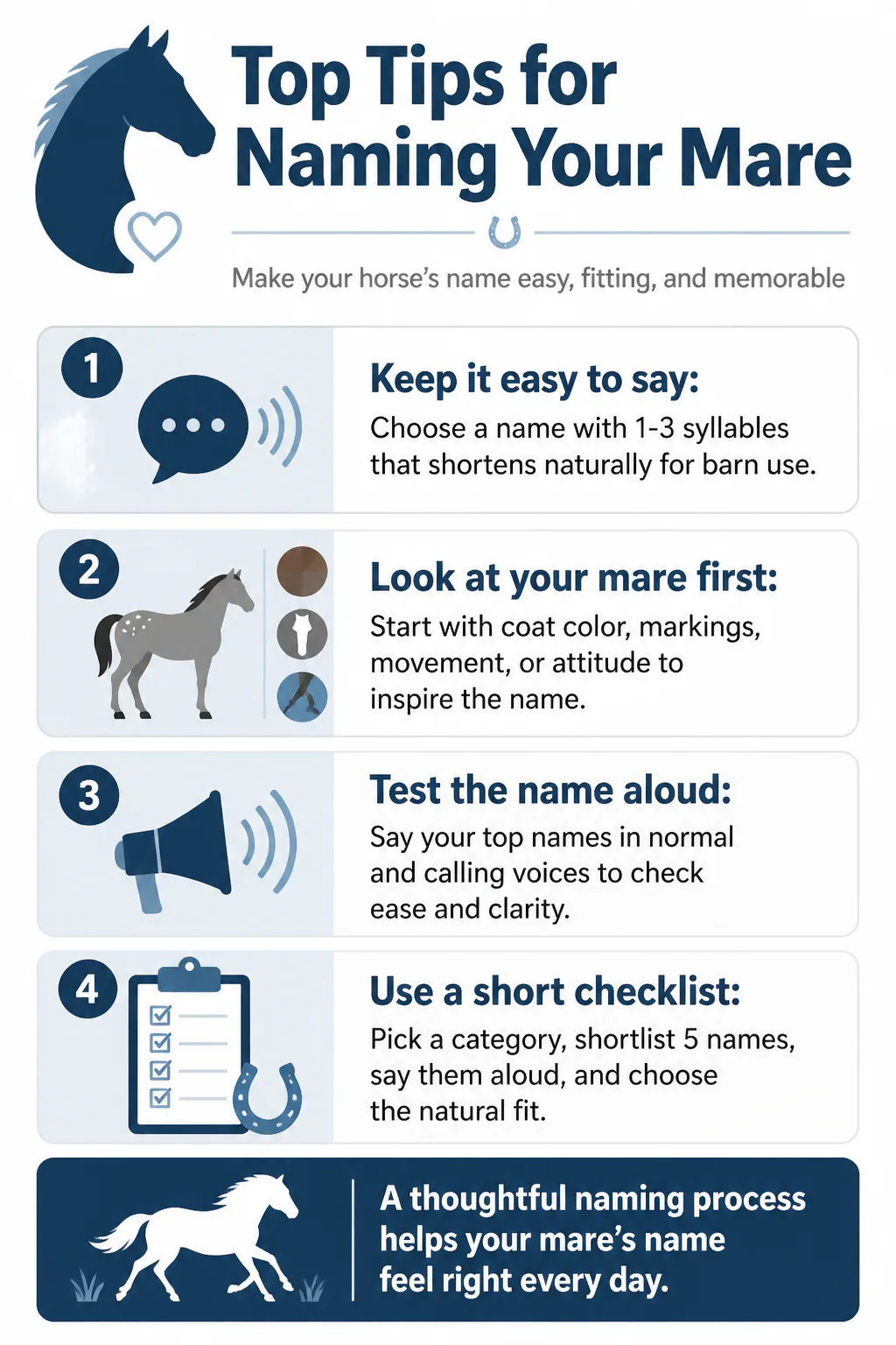 Top Tips for Naming Your Mare Top Tips for Naming Your Mare
